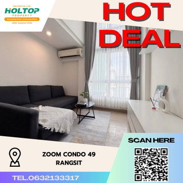 #S1577 ให้เช่า Zoom Condo 49 Rangsit