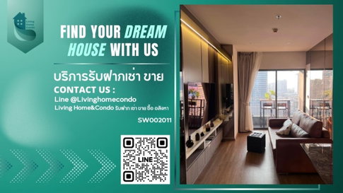 ขายคอนโด Cloud Thonglor-Phetchaburi ชั้นสูง ห้องมุม 2 ห้องนอน ทำเลดีย่านพระราม 9 ใกล้ MRT เพชรบุรี (SW002011)