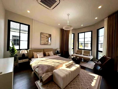 บ้านเดี่ยวให้เช่า : นาราสิริ กรุงเทพกรีฑา บ้านเดี่ยวให้เช่า 4 ห้องนอน 495 ตรม Narasiri Krungthepkreetha ใกล้ โรงเรียนนานาชาติ ไบรท์ตัน คอลเลจ