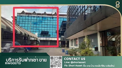 For rent, 4 and a half storey commercial building in the old city, 150 meters from Wat Phra Singh, suitable for investors. - RW005713 