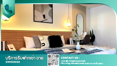 ขายคอนโด : ขายคอนโด Phayathai Plaza  BTS พญาไท ใหม่มาก ห้องพึ่งตกแต่งเสร็จ - SW002032