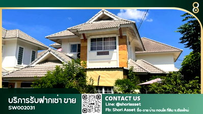 Houses for sale Chiang Mai : For sale, 2-storey detached house, newly renovated, near Charoen Charoen Market, with many free gifts