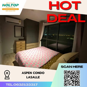 #S1777 ให้เช่า Aspen Condo Lasalle