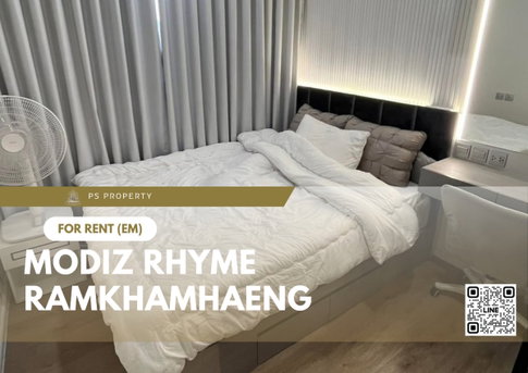 ให้เช่า 📍 Modiz Rhyme Ramkhamhaeng 📍 เฟอร์นิเจอร์ และ เครื่องใช้ไฟฟ้าครบ ใกล้ MRT รามคำแหง