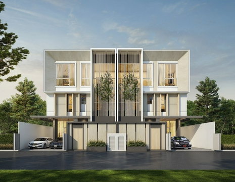 The Blisz SIGNATURE พระราม 3 - ดาวคะนอง LUXURY TWINHOUSE& PREMIUM TOWNHOME บ้านแฝด 3.5 ชั้นพร้อมสระว่ายน้ำ 36.3 ตร.วา 3 ห้องนอน 4 ห้องน้ำ 14.59 ลบ.