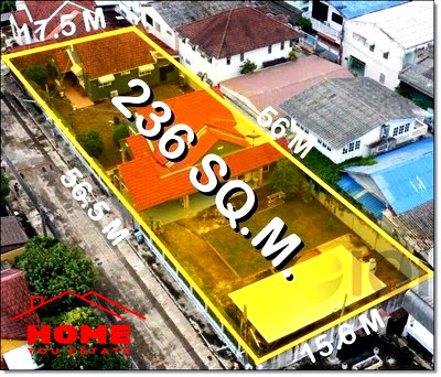 บ้านเดี่ยว MRT ศรีด่าน : ขาย บ้านพร้อมที่ดิน 236 ตรว หมู่บ้าน: ปลาทองศรีนครินทร์ ซอย: ศรีด่าน 4