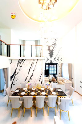เช่าบ้านเดี่ยว ถนนประดิษฐ์มนูธรรม : Luxury pool villa for rent, beautiful location,  Huai Khwang-Ladprao 80