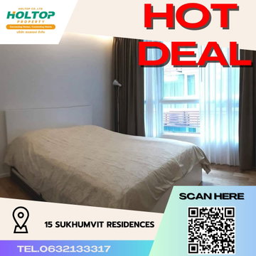 #R2086 ให้เช่า 15 Sukhumvit Residences