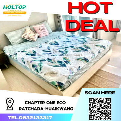 คอนโดให้เช่า : #S2135 ให้เช่า Chapter One Eco Ratchada-Huaikwang