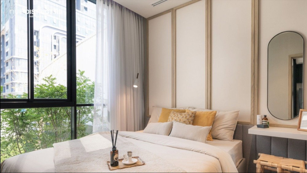 รูป 🔥😊FOR SALE Nue DistrictR9>> 🚩 2 นอน 1 น้ำ  34.80 ตรม.เฟอร์นิเจอร์ครบชุด เดินทางสะดวก  ใกล้ MRT พระราม 9 เพียง 180 เมตร #AS-603 - รูปที่ 1/5