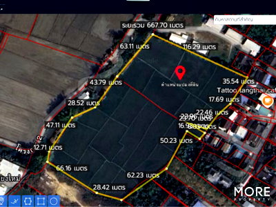 Land for sale Chiang Mai : Land for Sale in San Sai, Chiang Mai, 15 Rai 2 Ngan 72 Sq.w., Near San Sai District Office (ID: 254LS)