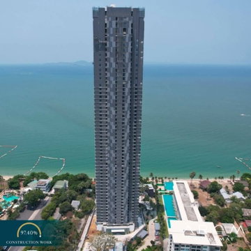 Luxury beach front Arom Wongamat Sea view and pool view  Foreigner quota Private elevator On 6floor Na Klue Pattaya