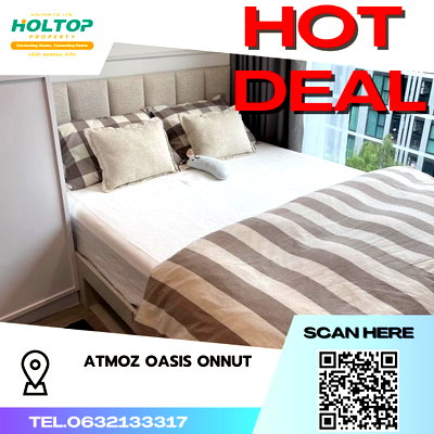 คอนโดให้เช่า : #S2161 ให้เช่า Atmoz Oasis Onnut