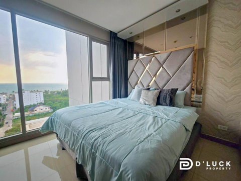 The Riviera Jomtien คอนโดหรู 1 ห้องนอน กว้างขวาง ชั้นสูง วิวทะเล ขายพร้อมผู้เช่า