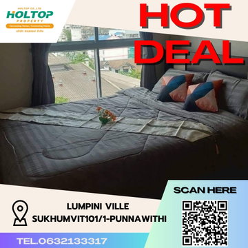 #S2147 ให้เช่า Lumpini Ville Sukhumvit101/1-Punnawithi