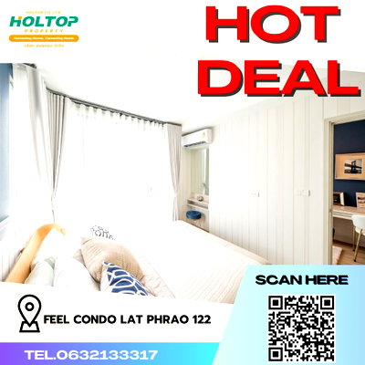 คอนโดให้เช่า : #R2244 ให้เช่า Feel Condo Lat Phrao 122