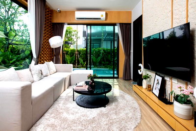 บ้านเดี่ยวให้เช่า :  Pool Villa โครงการ Altitude Forest Onnut ลาดกระบัง 1ก/7 บ้านเดี่ยว โมเดริ์นสระว่ายน้ำ ส่วนตัว 