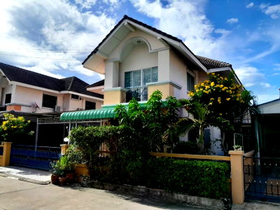 บ้านเดี่ยว มหาวิทยาลัยบูรพา : ขายบ้านเดี่ยวมือสอง 2 ชั้น หมู่บ้านณิชาดา ห้วยกะปิ ชลบุรี 