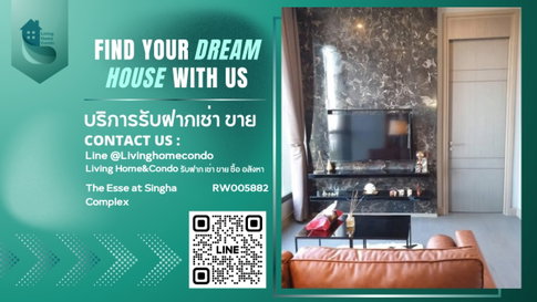 For rent The Esse at Singha Complex, complete furniture and electrical appliances LH-RW005882