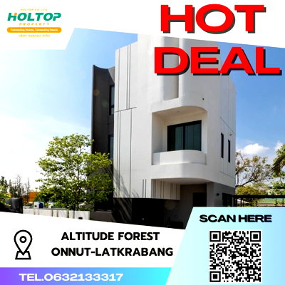 เช่าบ้านเดี่ยว ถนนสุขุมวิท : #S2271 ให้เช่า Altitude Forest Onnut-Latkrabang