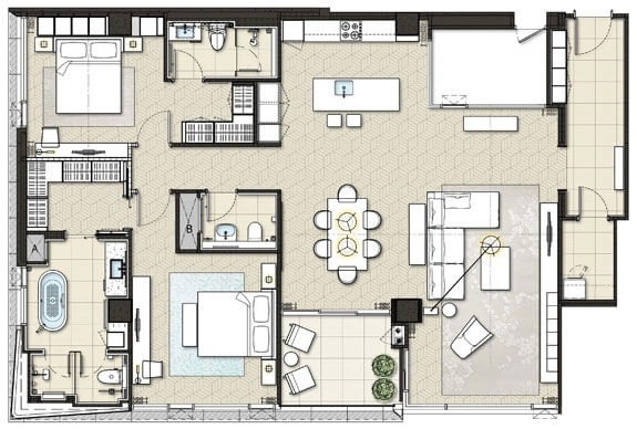 Type A floor plan