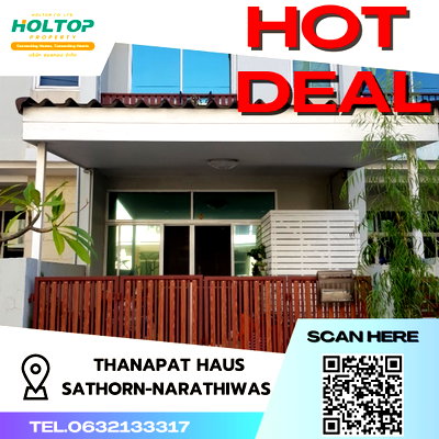 เช่าทาวน์โฮม ถนนสาธุประดิษฐ์ : #S2329 ให้เช่า Thanapat Haus Sathorn-Narathiwas