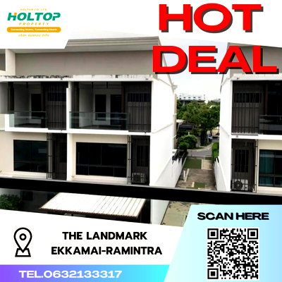 เช่าทาวน์โฮม รร.แย้มจาดวิชชานุสรณ์  : #S2404 ให้เช่า The Landmark Ekkamai-Ramintra
