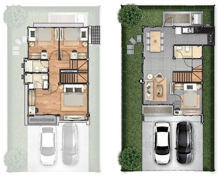 รูป บ้าน 2 ชั้น ม.ชวนชื่น พาร์ค ซอยกันตนา บางใหญ่ ขายถูกมาก เนื้อที่ 57.5 ตร.ว. - รูปที่ 13/14