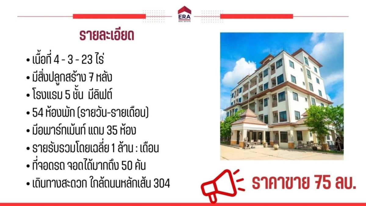 รูป ขายยกกิจการโรงแรม The Green Hotel 304 ตำบลท่าตูม อำเภอศรีมหาโพธิ จังหวัดปราจีนบุรี - รูปที่ 16/16