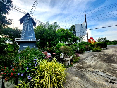 ที่ดิน นครนายก : ขายที่ดินพร้อมสิ่งปลูกสร้างคาเฟ่ สวนสวยพร้อมบึงน้ำ อ.บ้านนา จ.นครนายก เนื้อที่ 8 ไร่, 2 งาน, 13 ตร.ว.