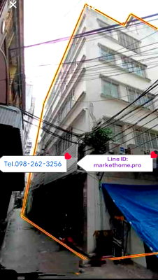 อาคารพาณิชย์ วิทยาลัยอาชีวศึกษาเสาวภา : ขายตึกแถว 5 ชั้น ย่านสำเพ็ง ตรอกไกร ถ.อนุวงศ์ มี 4 คูหา 33.2 ตรว. ราคาถูก ใจกลางเมือง ห่างจาก MRT วัดมังกร เพียง 800 เมตร