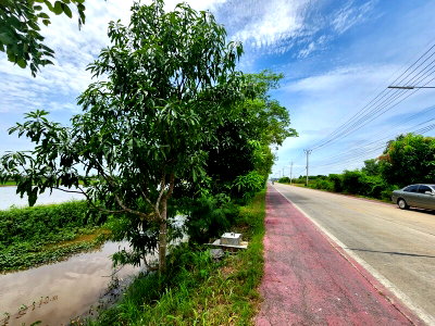 Land for sale : Land for sale, Naklong 12 plot, beautiful plot with a wide frontage,  Nong Seua District, Pathum Thani, 10 rai 2 ngan.