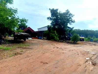 Land for sale : For Sale: Land with House and Carport, 32 Rai 1 Ngan, in Bang Phai Subdistrict, Chom Bueng District, Ratchaburi.