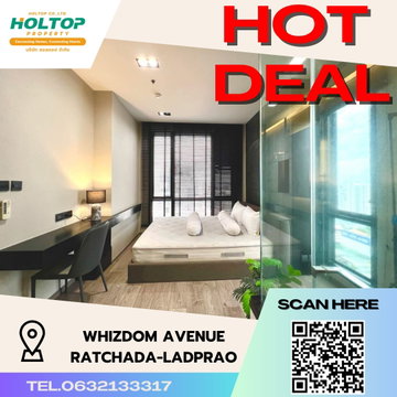 #S2499 ให้เช่า Whizdom Avenue Ratchada-Ladprao