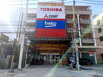 อาคารพาณิชย์ ม.ราชพฤกษ์ : ขายอาคารพาณิชย์ 4 ชั้น ติดถนนราชพฤกษ์ มีดาดฟ้า จ.นนทบุรี 71.6 ตร.ว.