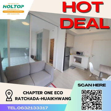 #S2626 For Rent Chapter One Eco Ratchada-Huaikwang