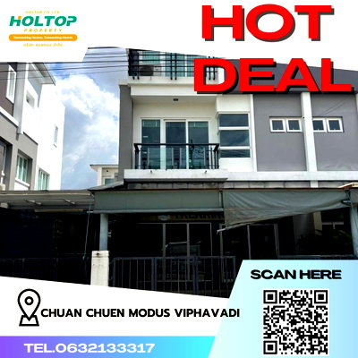 เช่าบ้านแฝด หลักสี่พลาซ่า : #R2688 ให้เช่า Chuan Chuen Modus Viphavadi 