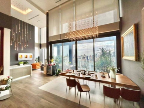  Condo for rent  : The Esse at Singha Complex ( BTS Asoke )MK-02  line @livingbkk