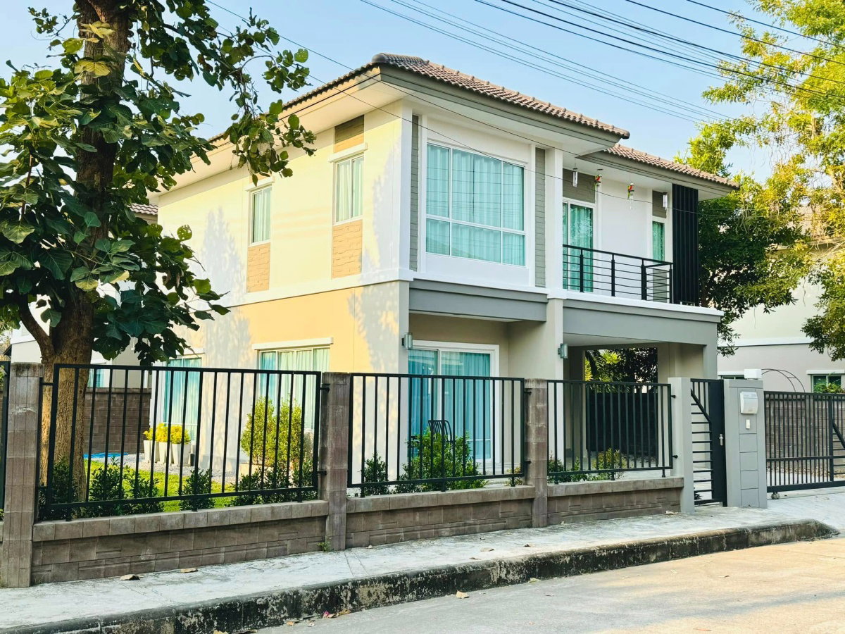 picture house for rent, corner plot, has a lawn, fully furnished, San Kamphaeng zone. (RW006016) - 2/30