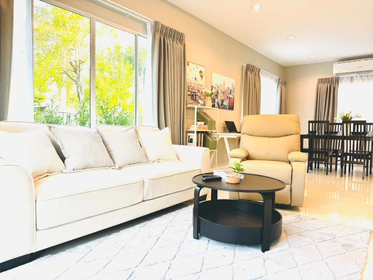 picture house for rent, corner plot, has a lawn, fully furnished, San Kamphaeng zone. (RW006016) - 15/30