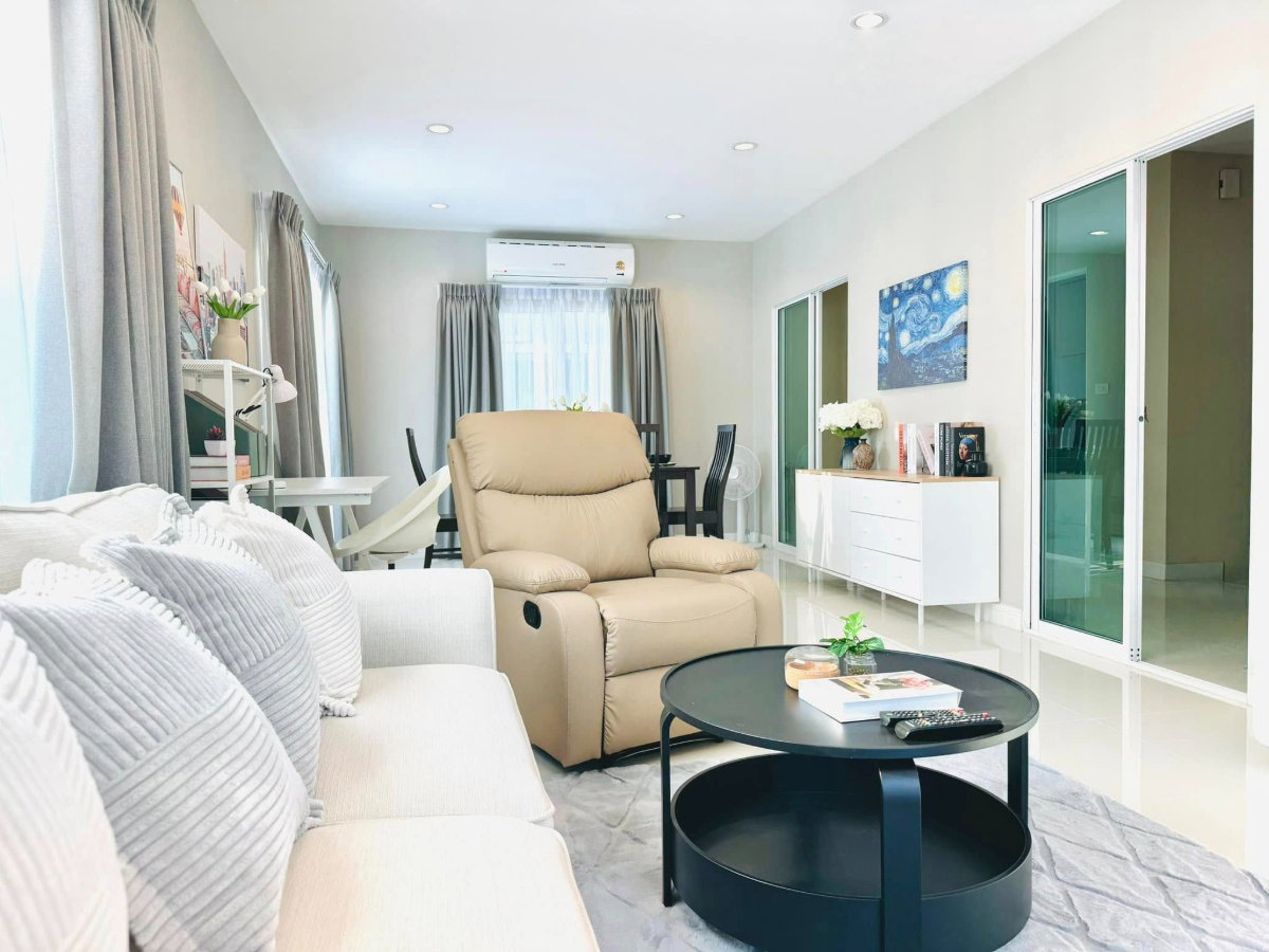 picture house for rent, corner plot, has a lawn, fully furnished, San Kamphaeng zone. (RW006016) - 22/30