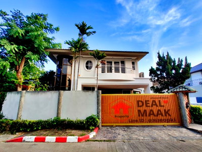 เช่าบ้านเดี่ยว บุญถาวร เกษตรนวมินทร์ : ให้เช่าบ้านเดี่ยว 2 ชั้น หลังมุมสวน ติดป้อม รปภ. ศุภาลัยวิลล์ เอกมัย-รามอินทรา 66ตรว 3นอน 3น้ำ 1อเนก 2ระเบียง 2จอดรถ