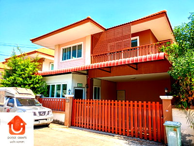 บ้านเดี่ยว สนามบินสุวรรณภูมิ : ✨ขายบ้านเดี่ยว 🏡 พนาสนธิ์ การ์เด้นท์โฮม9 บ้านเดี่ยวหลังใหญ่ แบบ 2 ชั้น 3 ห้องนอน🛏️ ขนาด 54.9 ตร.วา 📍ทำเลบางพลีใหญ่ สมุทรปราการ