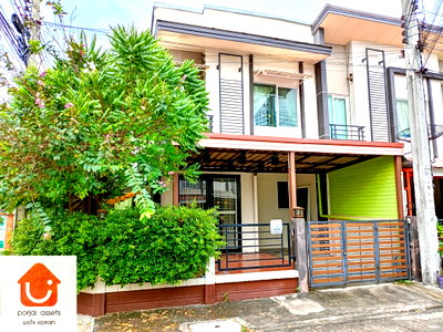 ขายทาวน์โฮม : ✨ขายบ้านทาวน์โฮมสวยหลังมุม 🏘️ กัสโต้ สุขสวัสดิ์ 26 ทาวน์โฮม 2 ชั้น 3 ห้องนอน🛏️ ขนาด 25.7 ตร.วา 📍ใกล้รถไฟฟ้าสายสีม่วง สถานีบางปะกอก