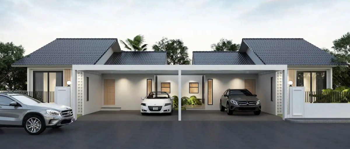 รูปภาพบ้านแฝด 1 ชั้น
