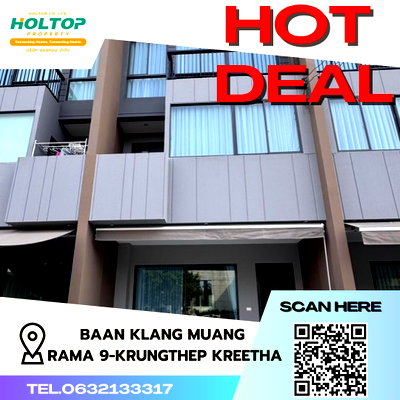 Townhouses for rent Bangkok : #S2813 For Rent Baan Klang Mueng Rama9-Krungthepkritha