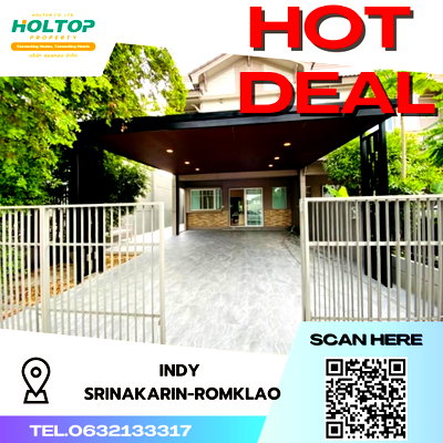 ทาวน์โฮมให้เช่า : #S2810 ให้เช่า Indy Srinakarin-Romklao