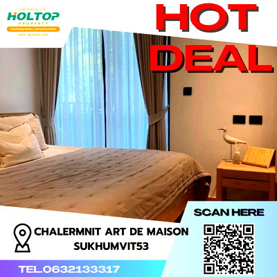 คอนโดให้เช่า : #S2820 ให้เช่า Chalermnit Art De Maison Sukhumvit53