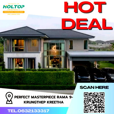เช่าบ้านเดี่ยว กรุงเทพมหานคร : #R2860 ให้เช่า Perfect Masterpiece Rama 9-Krungthep Kreetha