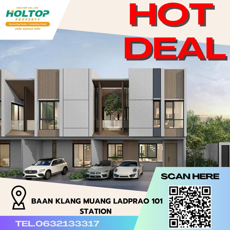Townhouses for rent : #R2868 For rent  Baan Klang Muang Ladprao 101 Station
